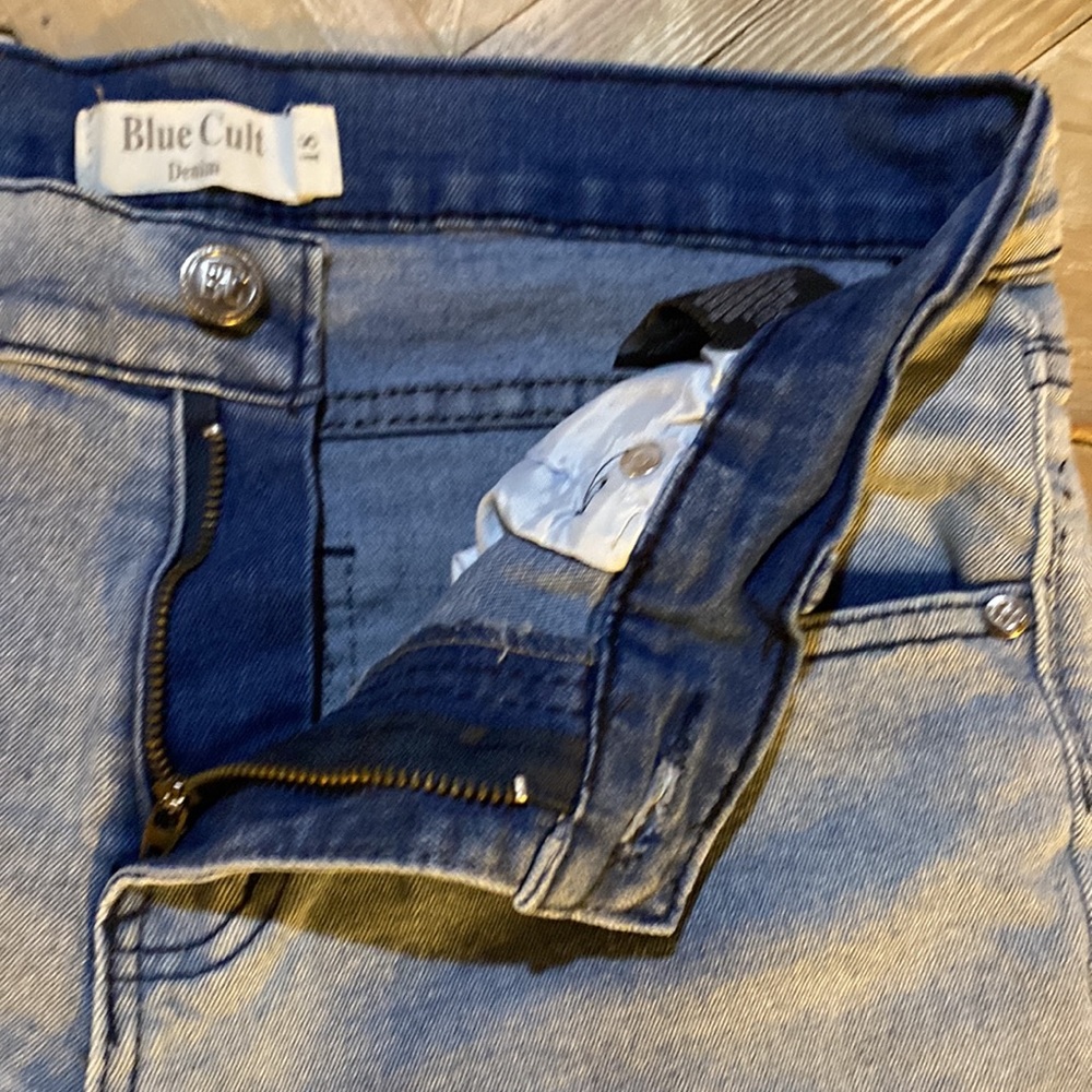 Boys Blue Cult Acid Washed Jeans Size 18 Exc condition - Picture 5 of 6